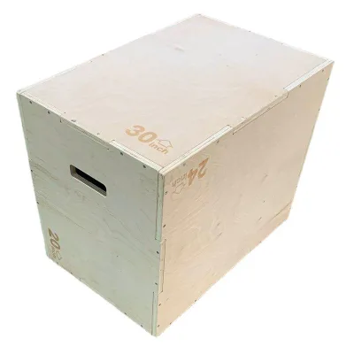 3-in-1 Combination Training Wooden Jump Box Comprehensive Fitness Physical Plyo Jump Stool