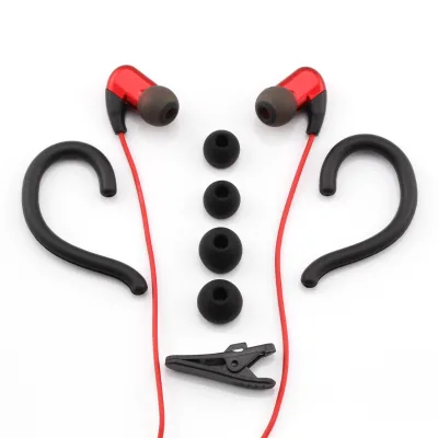 Wired 3.5mm Stereo Earphones Earhook Ear Headphones Microphone Removable Earpieces 10mm Dynamic Driver TPE Material for Sports