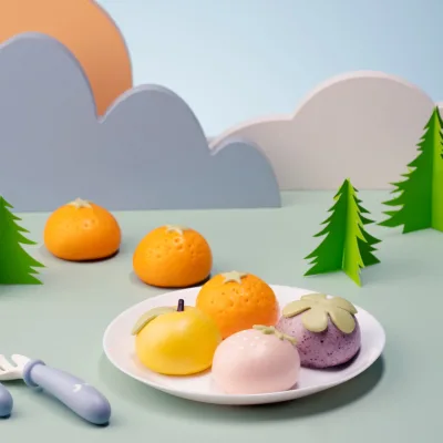 Handcrafted Cartoon Shaped Steamed Buns Cute Animal Buns for Healthy Snacks and Desserts
