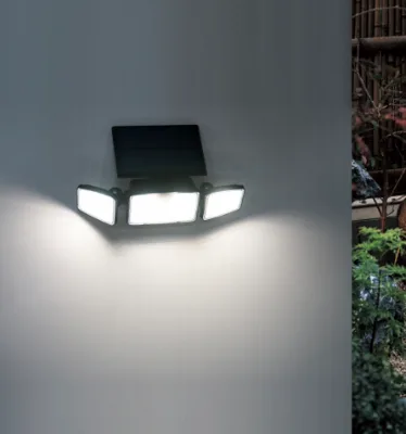 Solar Garden Adjustable Outdoor Motion Sensor Led Wall Lamp 750lm