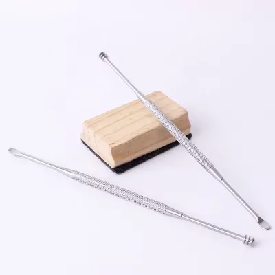Remove dead skin push dead skin scissors double-ended horseshoe push file nail art dedicated to high-end nail repair tools