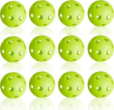 Durable OEM Plastic Baseball Practice Baseball Hard PE Airflow Training Floorball Ball