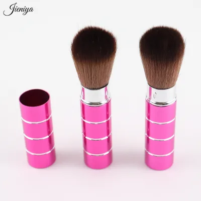 High Quality pink Metal Handle Soft Nylon Hair Wholesale Nail Beauty Dust Brush Custom Logo Cleaning Brush