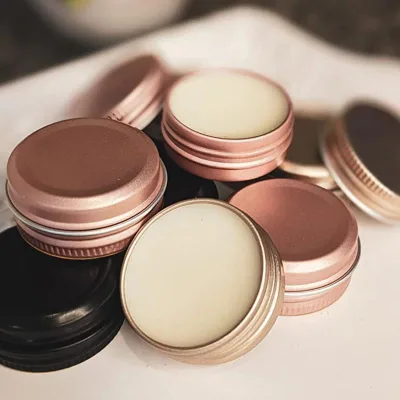 Cosmetic Cream Hair Wax Lip Balm Candle Customized Round Matte Mini 60g Aluminum Jars With Lid,60ml Silver Aluminum Jar Cosmetic