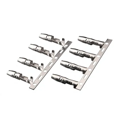 4.0mm Bullet Head Terminal DJ211-4.0A Brass Connector for Automotive Wire Harness OEM Custom Supply
