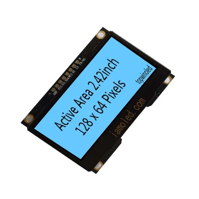 2.42'' 2.42inch 2.42 inch 128x64 pixels blue color oled assembled module TW28641240E01 SSD1309 IIC/I2C SPI small PAB board