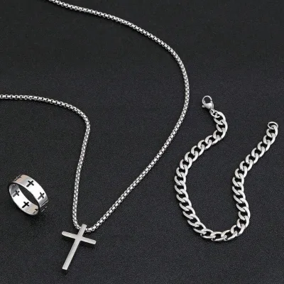 High Quality European and American Hollow Cross Necklace