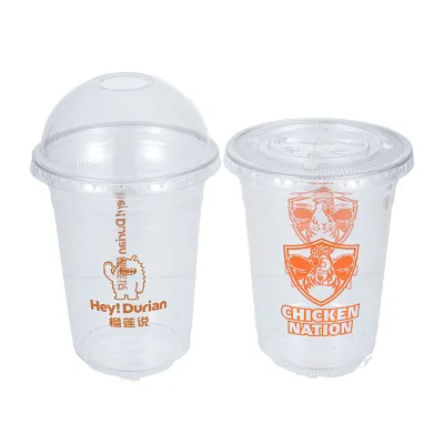 High Clarity Small Disposable Plastic Cups 12oz 14oz for Sauce Salad Dressing and Sampling