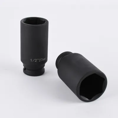 Factory Direct Supply 1/2 Inch Industrial Grade Small Air Impact Wrench Socket 78mm Long with 8-36MM Specifications