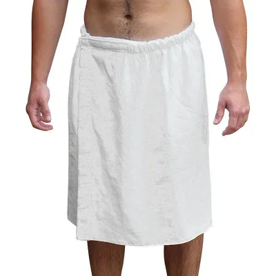 Extra Soft High Quality Recyclable 100% Cotton Bath Skirt Custom Sauna Skirt Soft Cotton Velvet Bath Skirt