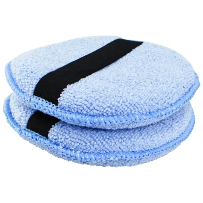 Car Care Wax Polish Microfiber Applicator Sponge Customized Color With High-efficiency Waxing Effect
