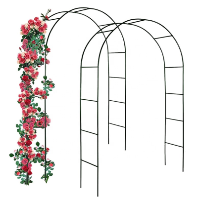 Outdoor Garden Steel Arbor Arch for Various Climbing Plants Customizable Size Rodent Rot Proof Antique Design Plastic Metal