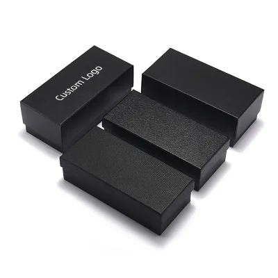 Custom Logo Hard Cardboard Packaging Box Big Glasses Cases Wholesale Flip Black Simple Shades Sunglasses Case