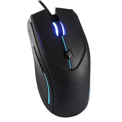 Wired USB Mouse for Computers and Laptops, Right or Left Hand Use - Black