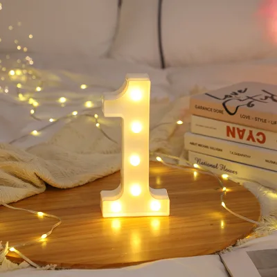 Marquee Light up Numbers '1' 6.3IN Decorative Letters Signs for Party Decorations Baby Shower Birthday Wedding Engagement