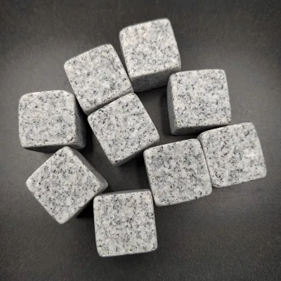 DD1036 Customized Granite Ice Block Natural Marble Cooling Party Gift Freeze Rocks Wine Ice Stone Whisky Cubes