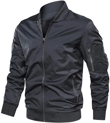 Men's Casual Pilot Jacket Lightweight Flight Bomber Jackets