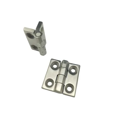 Heavy Duty 304 Stainless Steel Door Hinge 3 4 Inch 180 Degree Plain Bearing Matte Finish 6 Hole for Industrial Cabinet Enclosure