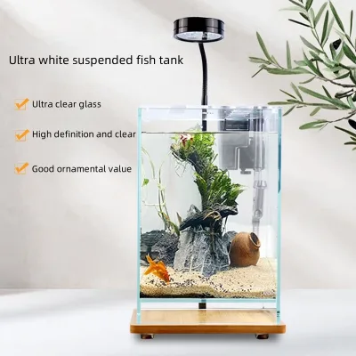 Customized Aquarium Decoration Rectangle Shape Circular Pattern Ultra Quiet Easy Clean Customizable Size Durable Transparent