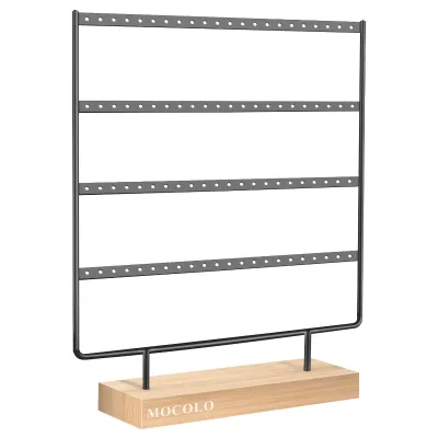 Earring Stand Display 4 Layers 88 Holes Earring Holder Jewelry Organizer Display Holder Stand for Hanging Earrings