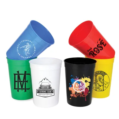 Football Cup Customized Logo Drinking Beer Cup BPA Free 12OZ Promotion Stadium Cups with Custom Logo