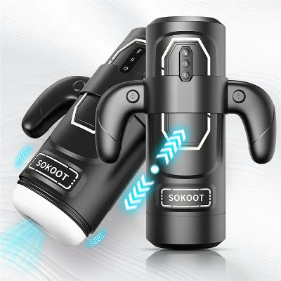 New Arrival Heating Thrusting Telescopic Masturbators for Men Automatic Handles Sex Toys Vibrator