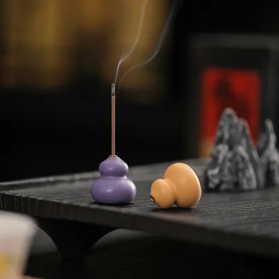 Creative Ceramic Gourd Fragrance Transfer Plug in Home Indoor Table Wire Fragrance Tray