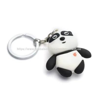 Cartoon Cute 3D Rubber keychain with factory price
