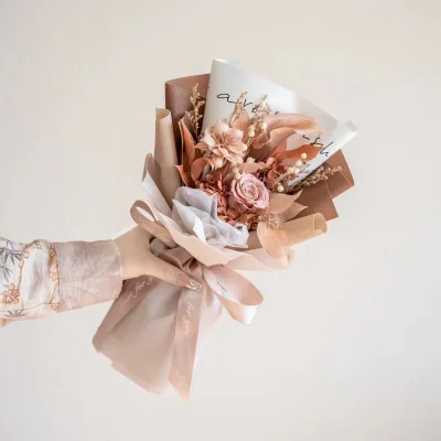 Handmade Preserved Flower Bouquet for Valentine's Day Factory Wholesale