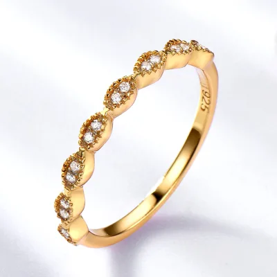 Delicate Solitaire Round Cut Cubic Zirconia 925 Sterling Silver Wedding Ring Women Engagement Promise Fine Jewellery Daily Gifts