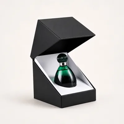High-end Perfume Gift Box Custom Logo Eco-friendly Uncoated Cardboard Packaging Box With Water-based Coating Wholesale