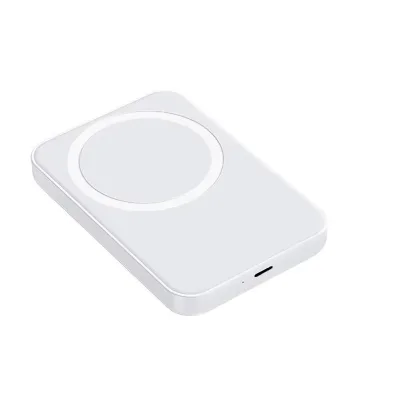 10000mAh Plastic Ultra Slim Magnetic Wireless Charging Power Bank Mini Wireless Charger for iPhone