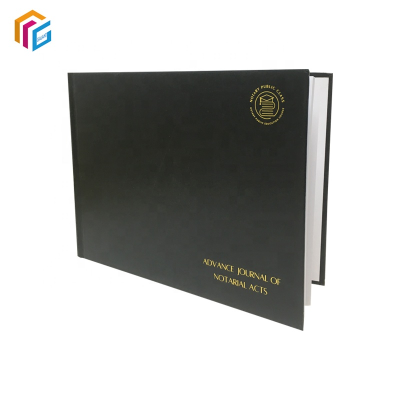 Custom Printing Linen Fabric Cover Book Embossed Covers Horizontal Version Hardcover Book