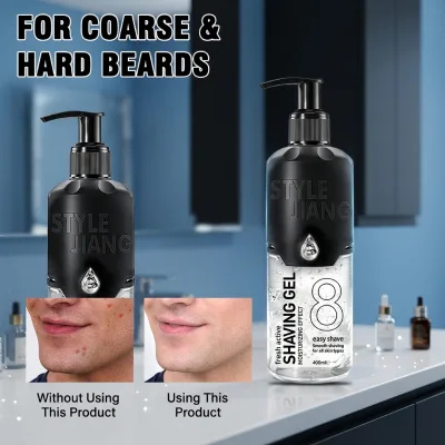Men's Bulk Comfort Shaving Gel - Enriched with Natural Extracts, Smooth Friction-Free Shave