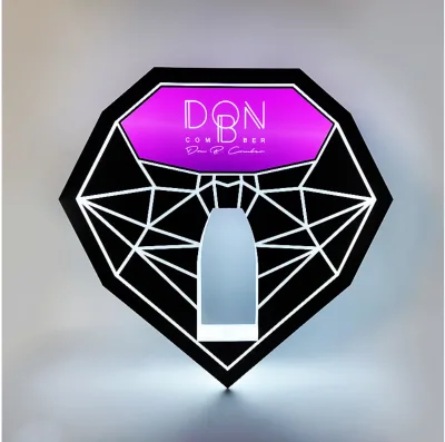New Coming Diamond Shape Led Bottle Glorifier Presenter