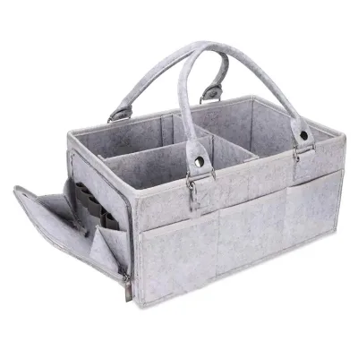 Wholesale Portable Baby Diaper Caddy Handle Newborn Baby Diaper Bag Tote Bag