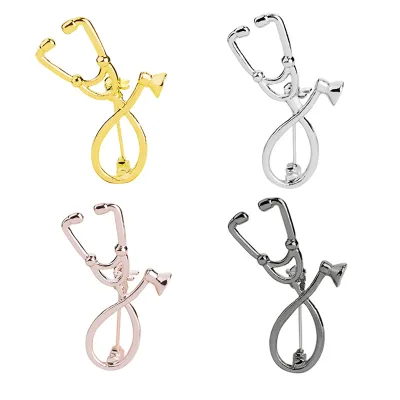 Fashion Trend Multiple Styles of Brooch Doctor Nurse's Stethoscope Brooch Medical Jewelry Enamel Denim Coat Hat Badge Pin