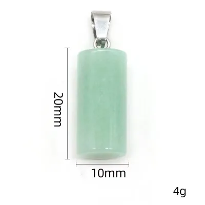 Natural Crystal Healing Stones Pendants Luxury Phoenix Crystal Column Pendant Charms For Jewelry Making