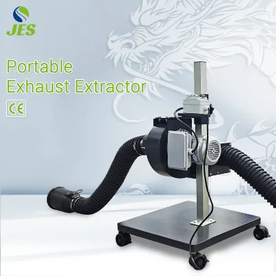 Portable Exhaust Extractor Active Carbon Filter Fume Capture System Mobile Dust Collector
