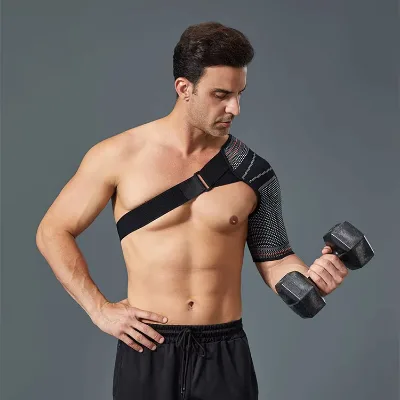 Factory-Direct Customization Breathable SBR Sports Shoulder Brace Best Selling Prevents Strains Protects Shoulders