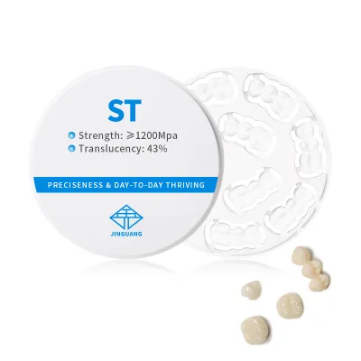 Dental Laboratory CAD CAM Milling Zirconium Materials Super Translucent 43% Translucency ST Zirconia Blocks