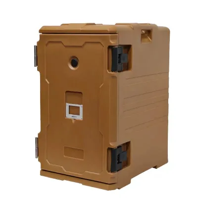 120L Large Insulated Food Warmer Cabinet Front Loading Food Transport Carrier for Hot Cold Food Catering Delivery