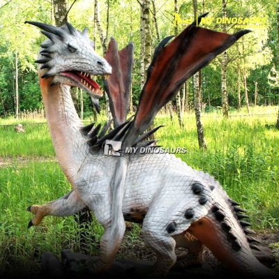 MYDINO Decorative Large Size Dragon in Red for Theme Park