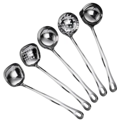 Cheap Factory Wholesale Stainless Steel Soup Ladle for Kitchen Dishwasher Safe Microwave & Oven Safe