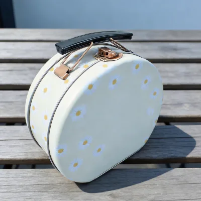 OEM ODM Luxury Purse Shape Iron Case Lockable Gift Carrying Case with Handle for Christmas Party Favor