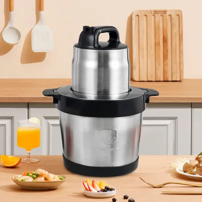 300W Stainless Steel Kitchen Electric Chopper Blender High-Speed Pro Multifunction 3 Frequencies 2L 3L 6L Copper Household