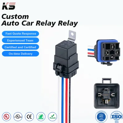 12V/24V Automotive Relays Fixed Back 5-pin Conversion 40A /80A/100A AC Automotive Car Relay Relay 12v 4 Pin
