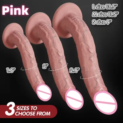 35CM Long Dildo Realistic Snake Shape Single Layer Silicone Big Penis Soft Anal Sex Toy Suction Cup Dick for Women G-spot Orgasm