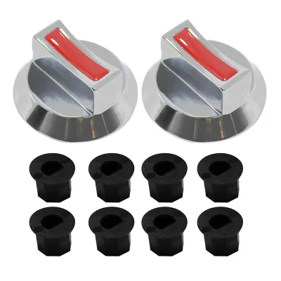 Gas Stove Range Parts Replacement Universal Propane Natural Gas Temperature Metal Control Knob for  Gas Stove Parts