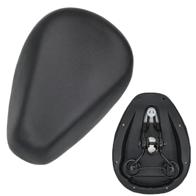 Angbow Comfortable Universal Electric Bicycle Saddle with Leather and Steel Waterproof & Durable Black OEM Logo and Colors